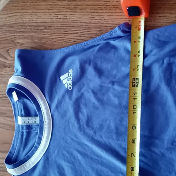 ADIDAS NWOT WOMEN'S PERI WINKLE BLUE w WHT TRIM- STYLE PRIME GREEN- AEROREADY M - Picture 14 of 15